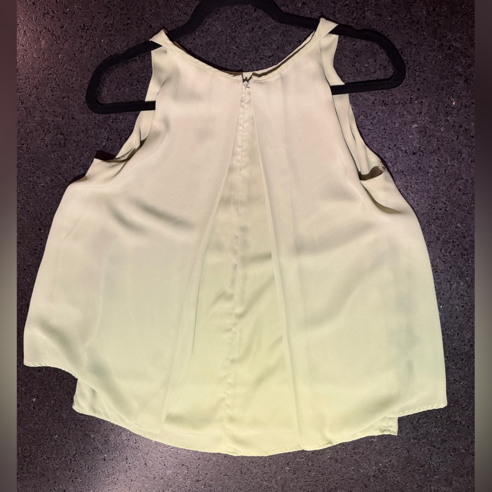 Zac & Rachel Sage Green Sleeveless Blouse